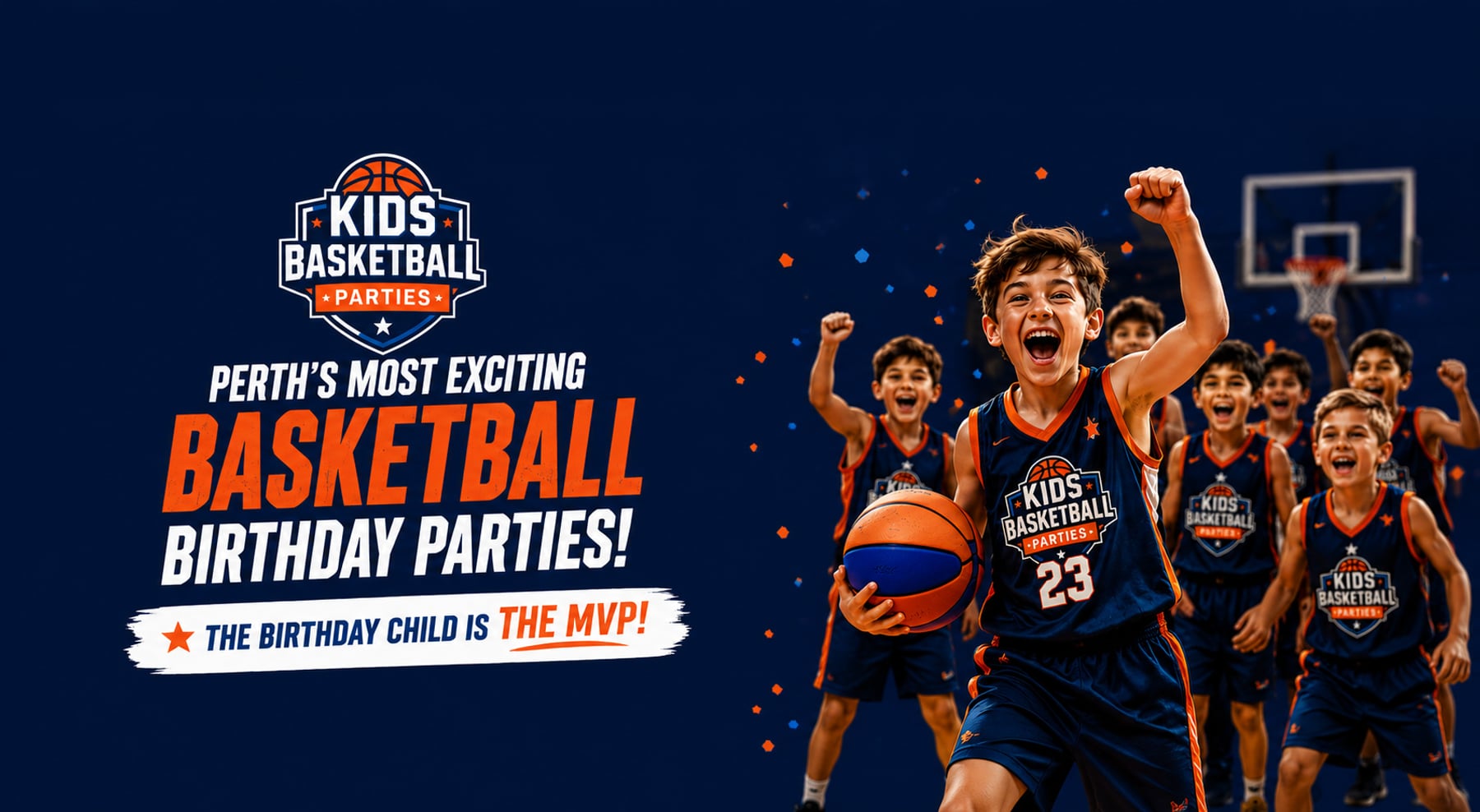Kids Basketball Parties &ndash; Perth&rsquo;s most exciting basketball birthday parties, the birthday child is the MVP